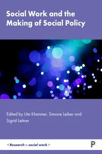 Social Work and the Making of Social Policy_cover