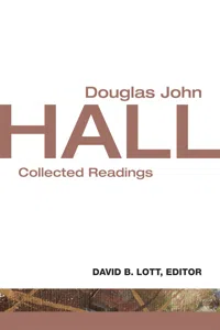 Douglas John Hall_cover