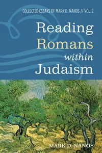 Reading Romans within Judaism_cover