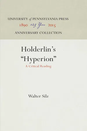 Hölderlin's "Hyperion"