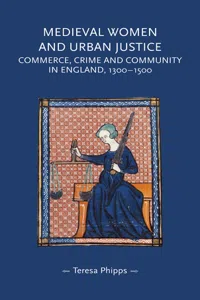 Medieval women and urban justice_cover