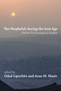 The Shephelah during the Iron Age_cover