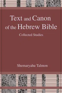 Text and Canon of the Hebrew Bible_cover