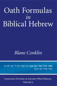 Oath Formulas in Biblical Hebrew_cover