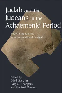 Judah and the Judeans in the Achaemenid Period_cover