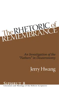 The Rhetoric of Remembrance_cover