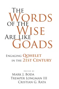 The Words of the Wise Are like Goads_cover