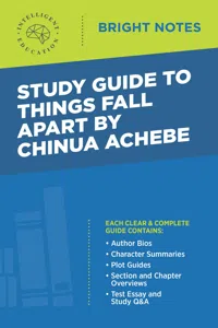Study Guide to Things Fall Apart by Chinua Achebe_cover