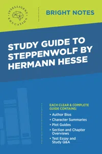 Study Guide to Steppenwolf by Hermann Hesse_cover