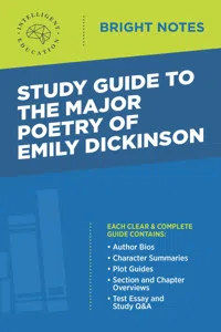 Study Guide to The Major Poetry of Emily Dickinson_cover
