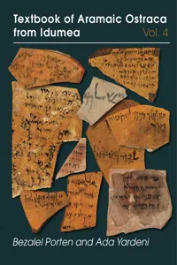 Textbook of Aramaic Ostraca from Idumea, volume 4_cover