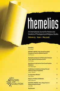 Themelios, Volume 33, Issue 1_cover