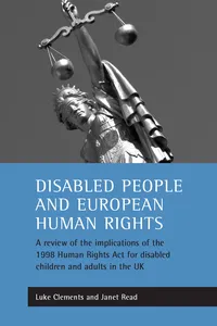 Disabled people and European human rights_cover