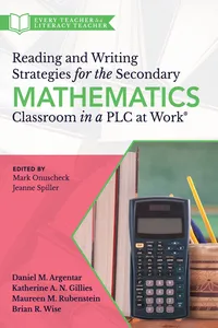 Reading and Writing Strategies for the Secondary Mathematics Classroom in a PLC at Work®_cover