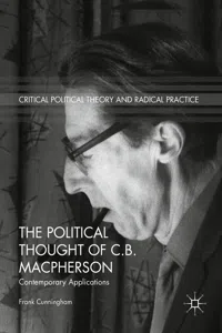 The Political Thought of C.B. Macpherson_cover