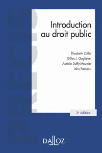 Introduction au droit public 3ed - Précis_cover