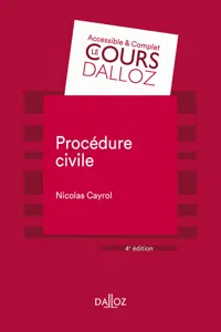 Procédure civile. 4e éd._cover