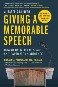 A Leader's Guide to Giving a Memorable Speech_cover
