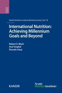 International Nutrition: Achieving Millennium Goals and Beyond_cover