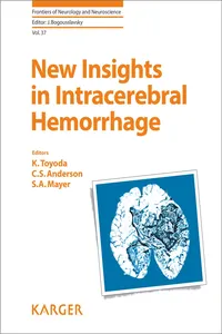 New Insights in Intracerebral Hemorrhage_cover