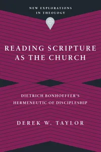 Reading Scripture as the Church_cover