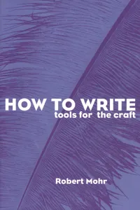 How to Write: Tools for the Craft_cover