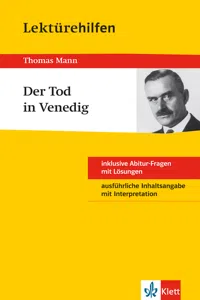 Klett Lektürehilfen - Thomas Mann, Der Tod in Venedig_cover