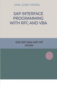 SAP interface programming with RFC and VBA_cover