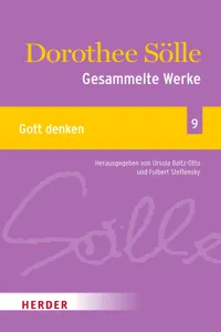 Gesammelte Werke Band 9: Gott denken_cover