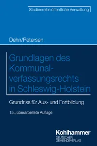 Grundlagen des Kommunalverfassungsrechts in Schleswig-Holstein_cover