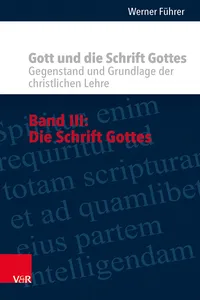 Gott und die Schrift Gottes_cover