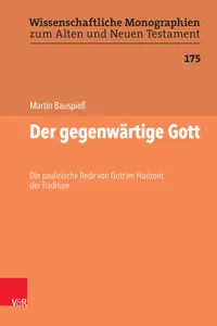 Der gegenwärtige Gott_cover