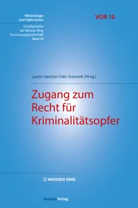 Zugang zum Recht für Kriminalitätsopfer_cover