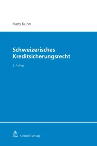 Schweizerisches Kreditsicherungsrecht_cover