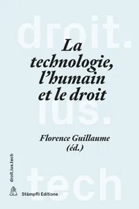 La technologie, l'humain et le droit_cover