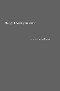 Things I Wish You Knew_cover