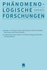 Phänomenologische Forschungen 2023-1_cover