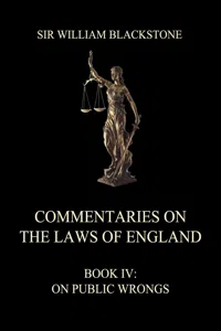 Commentaries on the Laws of England_cover