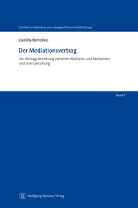 Der Mediationsvertrag_cover