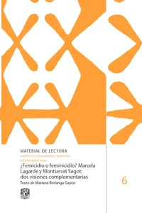 ¿Femicidio o feminicidio? Marcela Lagarde y Montserrat Sagot: dos visiones complementarias_cover