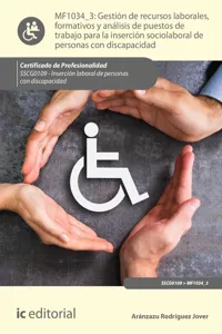 Gestión de recursos laborales, formativos y análisis de puestos de trabajo para la inserción sociolaboral de personas con discapacidad. SSCG0109_cover