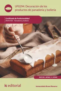 Decoración de los productos de panadería y bollería. INAF0108_cover