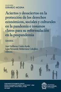 Aciertos y desaciertos en la protección de los derechos económicos sociales y culturales en la pandemia e insumos claves para su reformulación en la pospandemia_cover