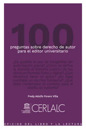 100 preguntas sobre derecho de autor para el editor universitario