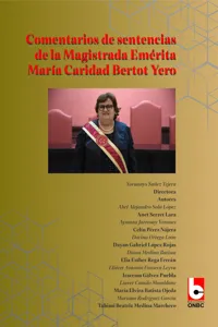 Comentarios de sentencias de la magistrada emérita María Caridad Bertot Yero_cover