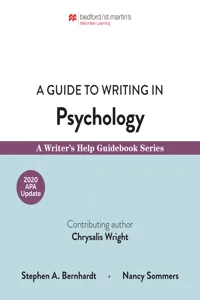 A Guide to Writing in Psychology with 2020 APA Update_cover