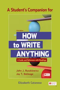 A Student's Companion to How to Write Anything with Readings_cover