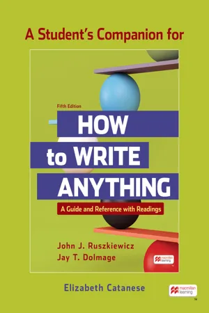 A Student's Companion to How to Write Anything with Readings