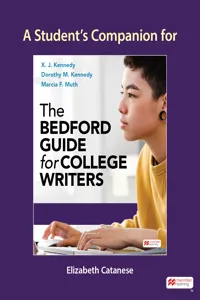A Student's Companion for The Bedford Guide for College Writers_cover