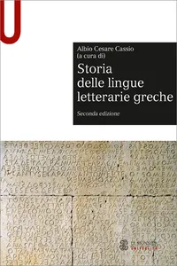Storia delle lingue letterarie greche_cover